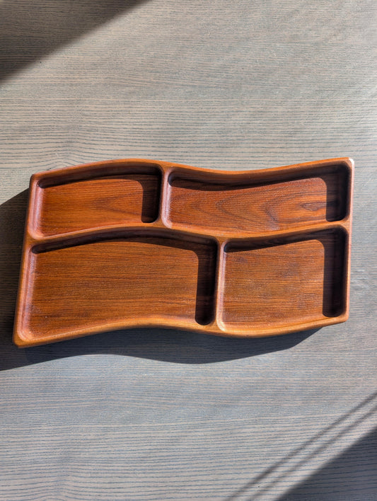Wavy Four Panel Charcuterie Tray