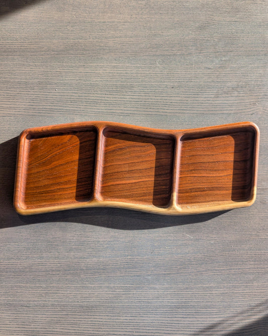 Wavy Three Panel Charcuterie Tray