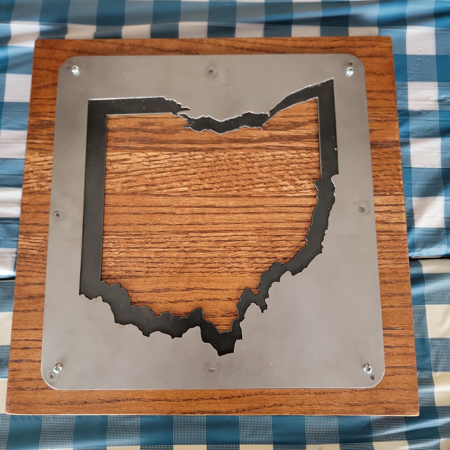 Ohio Wall Sign - Negative Space Double Cutout