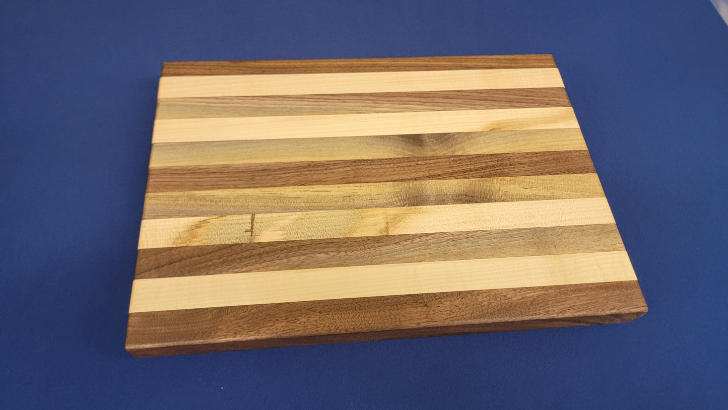 Multi color maple cutting board