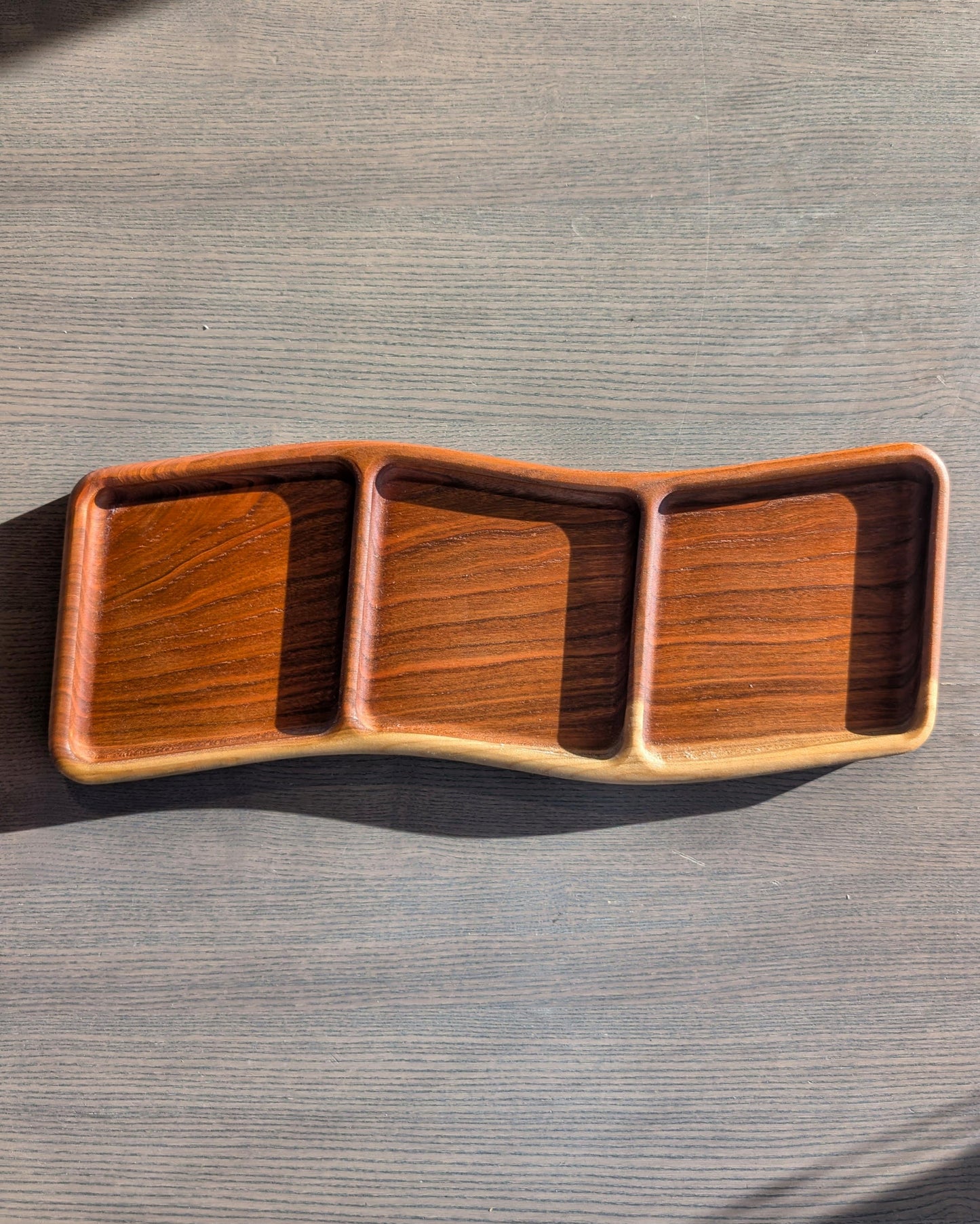 Wavy Three Panel Charcuterie Tray